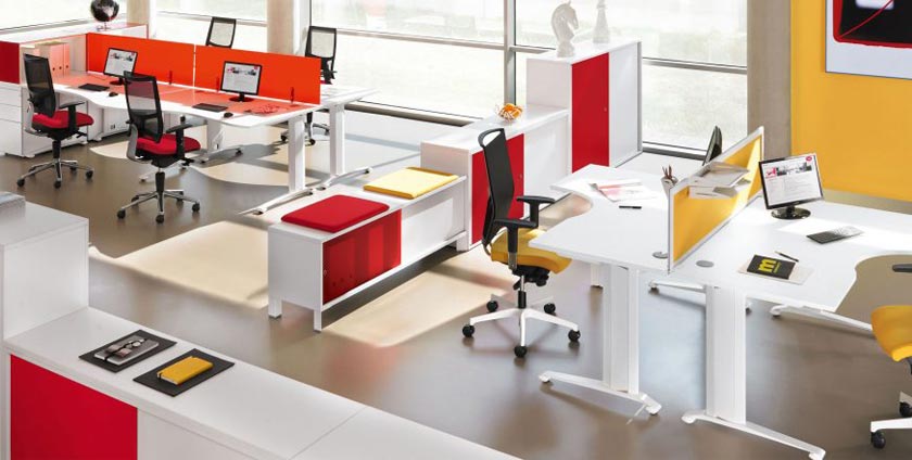 Office furniture layout