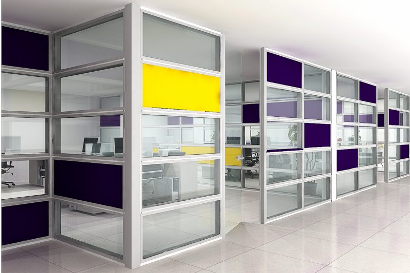 پارتیشن دوجداره آلومینیومی SPA107