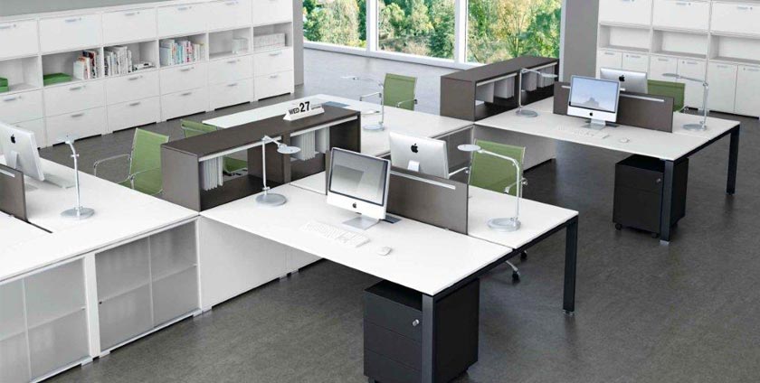 Integrated office furniture