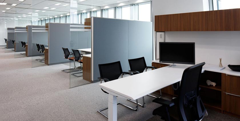 The role of partitions in open office offices