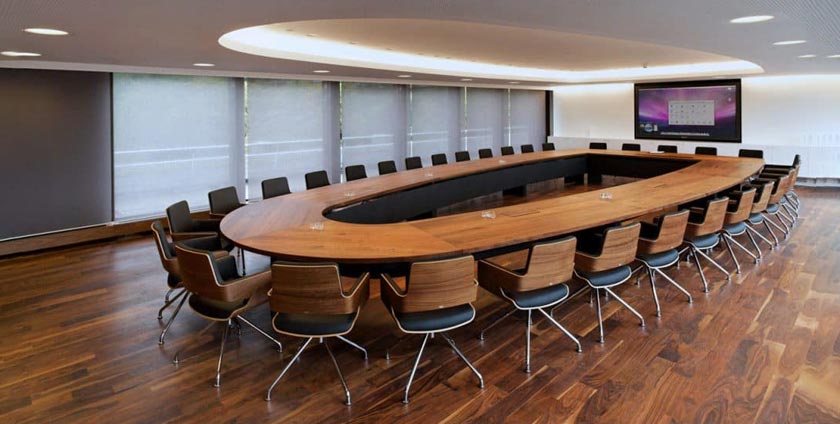 Standard dimensions of the conference table